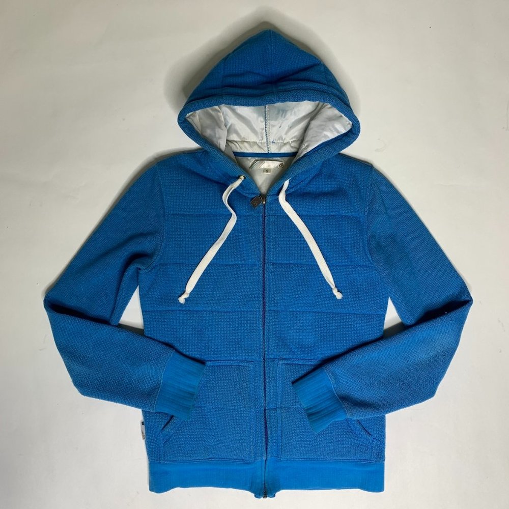 Matix knit turquoise blue vest